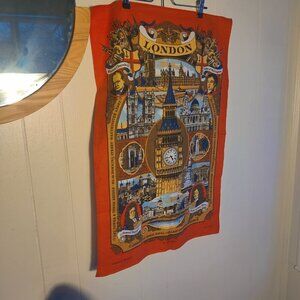 Great Britain 100% Cotton Tea Towel 29" x 20.5" , Well known Places & Figures